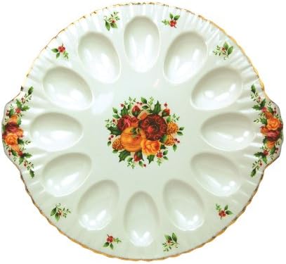 Royal Albert Old Country Roses Holiday 11-Inch Deviled Egg Dish