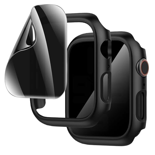 Coque Apple Watch 45mm avec protection écran confidentialité anti-peeping