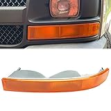 ECOTRIC Turn Parking Signal Light Compatible with 2003-2022 GMC Savana Van/Chevy Chevrolet Express Side Marker Parking Light Assembly Corner Replacement for GM2520188 (No Light Bulb) Driver LH Side