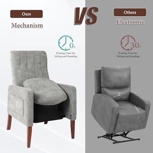 Neoaider Instant Lift Chair, Rising Seat Chair Lift Assist, Instant Power Stand Assist Chair Lifts for Elderly, Offer Sit-and-Stand Help Suitable for 154-264LBS Individuals (Patent Pending)