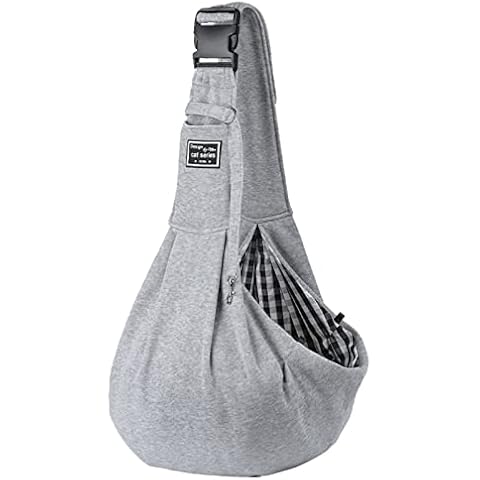 GLAITC Small Dog Sling Carrier with Pocket Cover
