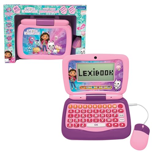 Ordinateur portable éducatif bilingue Lexibook Gabby et la Maison Magique avec 40 activités