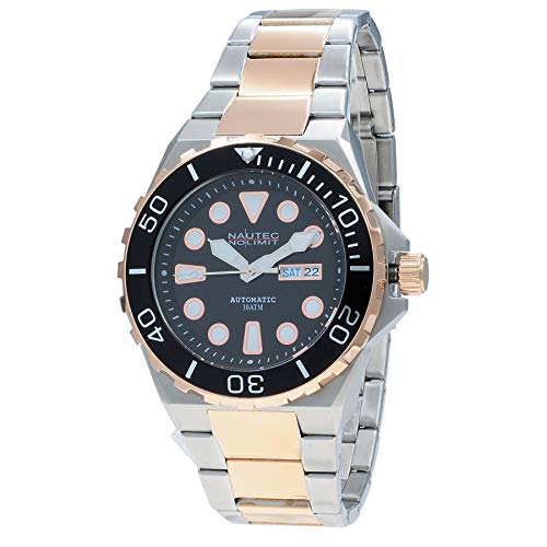 Nautec No Limit Reloj Analógico para Hombre de Automático con Correa en Acero Inoxidable OCRF-AUT STRG BK