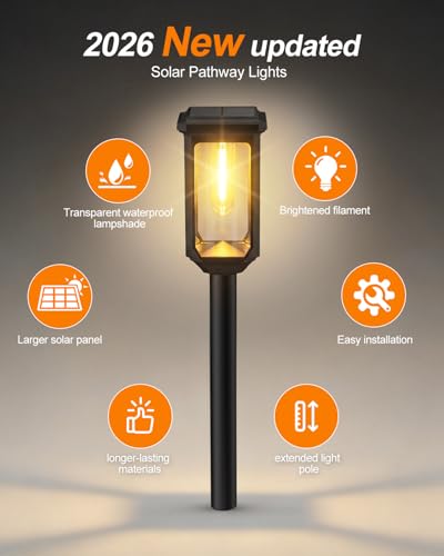 Tenmiro-Solar-Pathway-Lights-Outdoor - Additional View