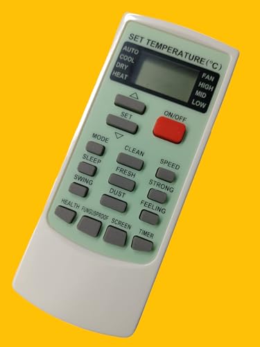 Image of Sanavya Compatible with Voltas AC Remote Original YKR-H /002E Model Suitable for 1 | 1.5 | 2 ton45 Model - Match Exactly to Replicate Genuine Remote Function Voltas Remote 45 YKR-H /002E