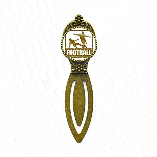 Marque-page rétro marron pour joueur de football ne cornez plus vos pages