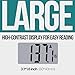 Professional Bathroom Scale for Body Weight with XL Platform Accurate Body Weight Scale for Adults, Seniors and Pets, 12-inch 30cm Large Platform, High Capacity 440lb/200kg, Batteries Included, White