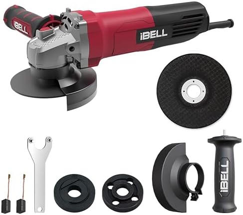 IBELL Angle Grinder AG10-68 | 680W Heavy Duty | Copper Armature | 100mm/4" Disc Dia | 11000 RPM | With Grinding Wheel & Guard | Perfect for Grinding, Cutting & Polishing-6 Months Warranty