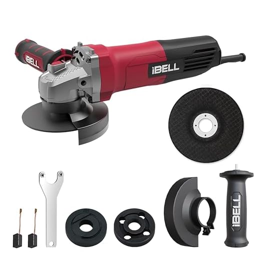 IBELL Angle Grinder AG10-68, 680W Heavy Duty, Copper Armature, Disc Dia 100mm, 11000 RPM with Grinding Wheel and Guard…