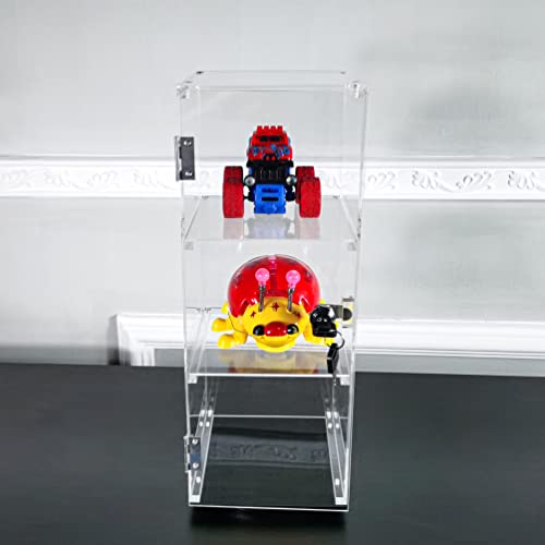 Fixturedisplays 6" X 6" X 16" Rotating Mini Acrylic Tower Showcase Display 20000 #TOP6