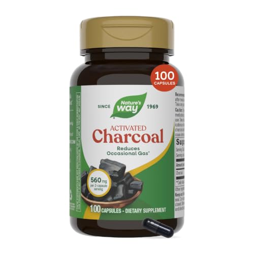 Nature's Way Activated Charcoal Supplement Gluten-Free...