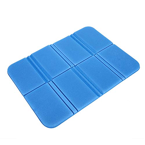 Foam Pad, Ultralight Foam Backpacking Mattress Folded 140x80x60mm/5.51x3.14x2.36in Portable Outdoor Picnic Seat Pad for Camping Picnic (Blue)