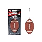 2-Pack Football Car Air Freshener, Sports-Inspired Design & Long-Lasting Black Cologne Scent, Football Gift for Players, Coaches & Fans, Hanging Style for Vehicle Interior, Home, Office