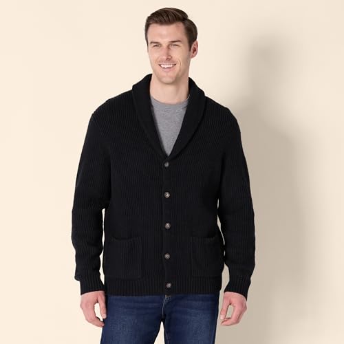Cardigan à manches longues col châle doux Amazon Essentials homme - 2