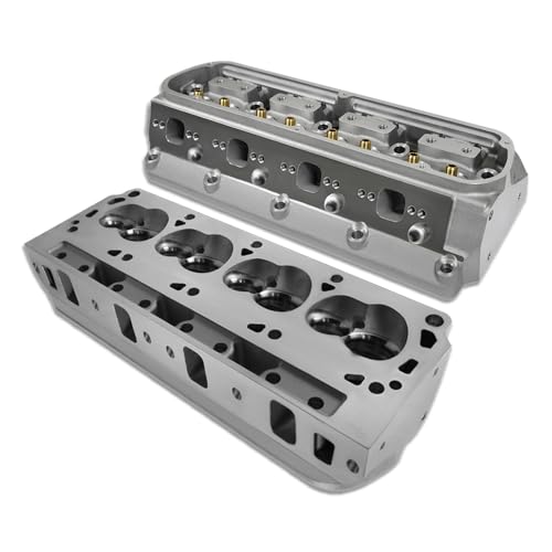 Aflle Racing Aluminum Cylinder Head 185cc Intake 61cc Chamber Fits Ford Small Block 289 302 351W 5.0L V8 One Pair