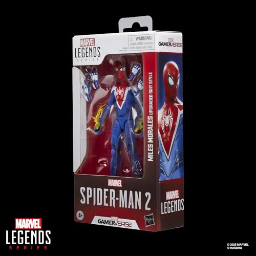 Marvel Legends Series Gamerverse Miles Morales Upgraded Suit Style, Figurine Spider-Man