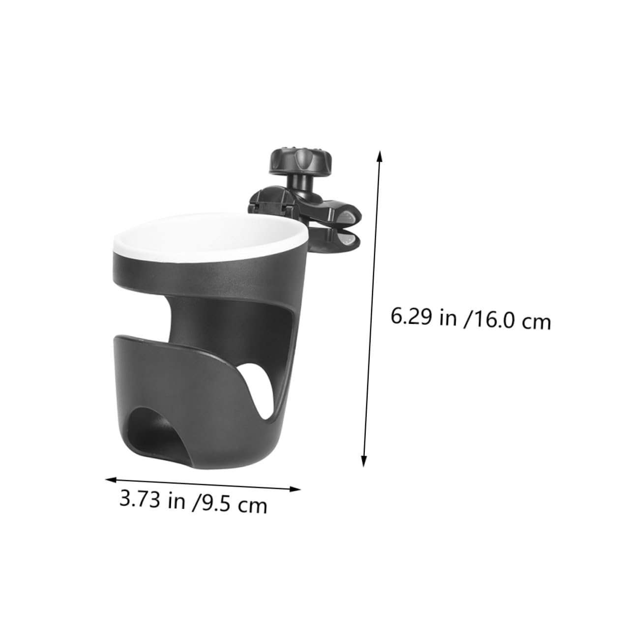 Yardwe 2 Pezzi Portabicchiere Per Passeggino Passeggino Titolare Bottiglia Portabiberon Per Carrello Per Porta Del Carrello Portabicchieri Per Carrozzina Nero Plastica Abs