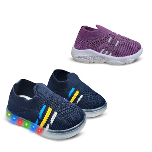 Image of Kids Trending Slip-On Shoes Combo, Pack of 2 (Light Shoe + Musical Shoe)