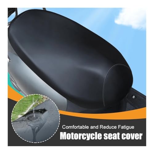 Funda sillín universal protectora para asiento de motocicleta negra 3
