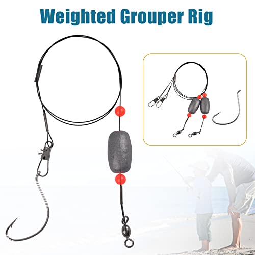Saltwater Fishing Tackle Fishing Rigs Diy Lure Making Kit Fluke Flounder Rigs Ocean Hi-Lo Rig Bucktail Mylar Teaser Hooks Sea Bass Rigs For Saltwater Fishing #TOP5