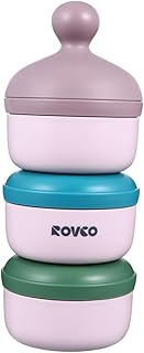 SHOWERORO Caixa Caixa De Leite Em Pó Caixa De Cereal Essencial Caixa De Leite Em Pó De 3 Camadas Recipiente De Alimentação Do Bebê Estojo De Transporte De Leite Em Pó De Três Camadas Caixa