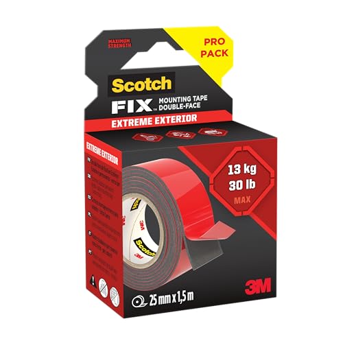 Scotch-Fix™ Extreme Double-Sided Mounting Tape 414H-XTEXT-EU, 25mmx1.5m, 24 RL/CV