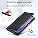 Guisessy Handyhülle für Samsung Galaxy S25 FE 5G Hülle und 2 Schutzfolie, Premium Leder Klappbar Flip Wallet Case, [Magnet] [Kartenfach] [Standfunktion] Schutzhülle für Samsung S25 FE, Schwarz