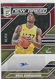 Basketball Trading Card 2023-24 Donruss Elite New Breed Autographs International Red and Gold #26 Brice Sensabaugh EX/NM Auto 3/10 Jazz