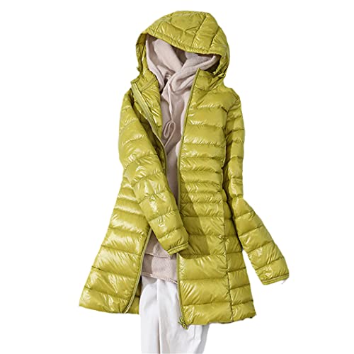 Manteau ample à capuche pour femme parka épais chaud et long en duvet XL
