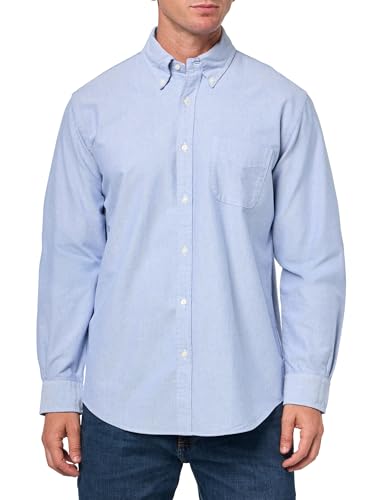 Brooks Brothers Men's Friday Oxford Shirt, Solidblue