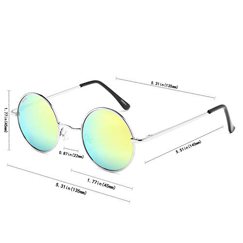 Image of Vintage Small Round Polarized Hippie Sunglasses for Men Women Circle Sun Glasses NP1002