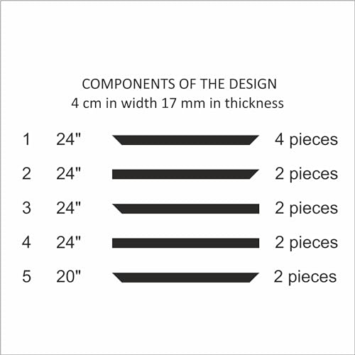 Birdeco Wall Molding Kit, Pre-Cut Wainscoting Panels, Ready to Assemble Moulding Trim for Accent Interior Decor for DIY Lovers, Easy Install for Living Room, Bedroom, Corridor & Office |1 Top 1 bottom by birdeco - Image 7