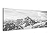 Produktbild Keilrahmenbild Panoramabild SCHWARZ/Weiss 150x50cm Alpen Gebirge Berggipfel Schnee