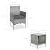 Best Choice Products 3-Piece Outdoor Wicker Conversation Bistro Set, Space Saving Patio Furniture for Garden w/Side Table - Gray/Gray