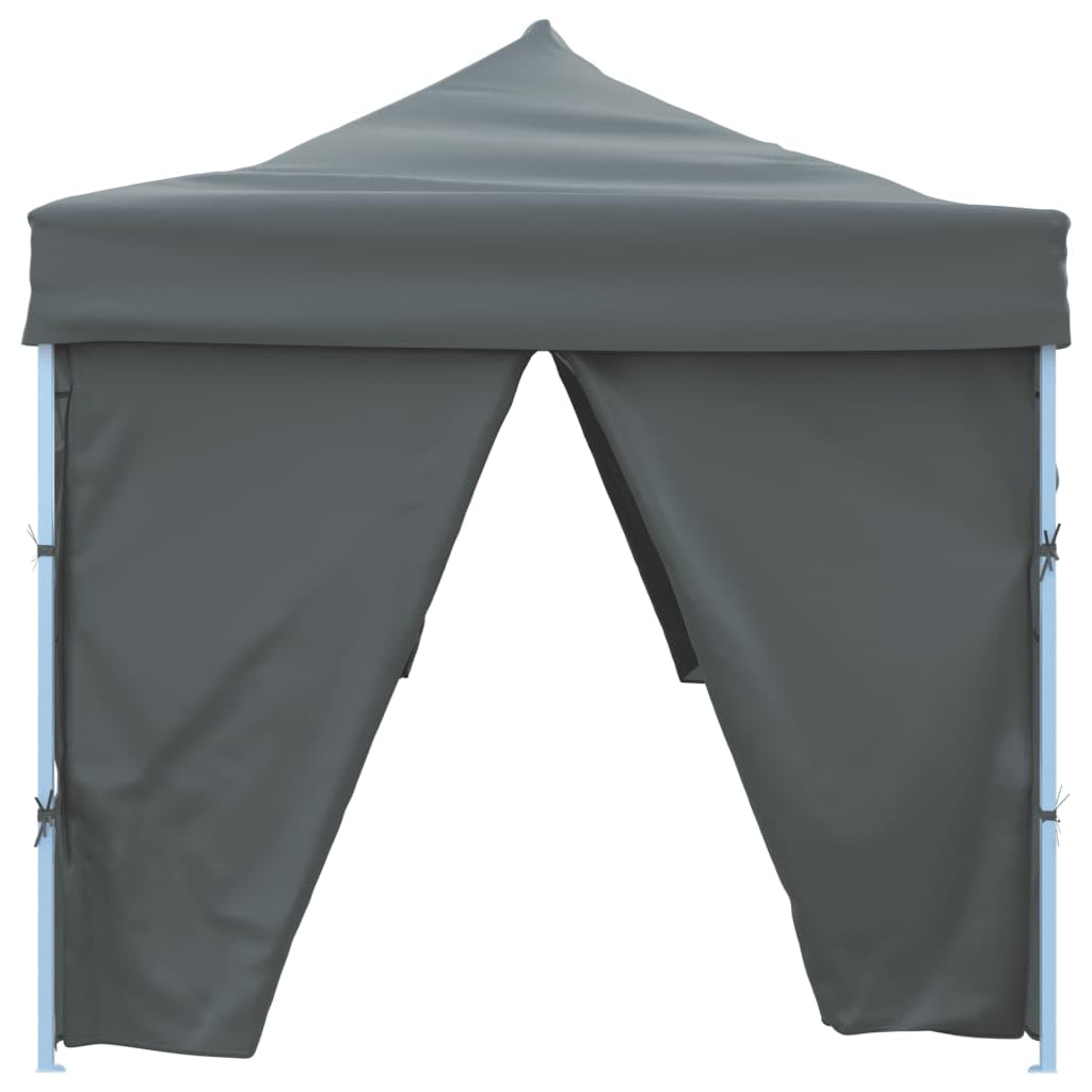 Namiot Pop-Up Składany 8 ścian Antracyt 870x291x315 cm | Markiza oksfordzka z powłoką PCV, odporna na rdzę stalowa rama, idealna na imprezy plenerowe