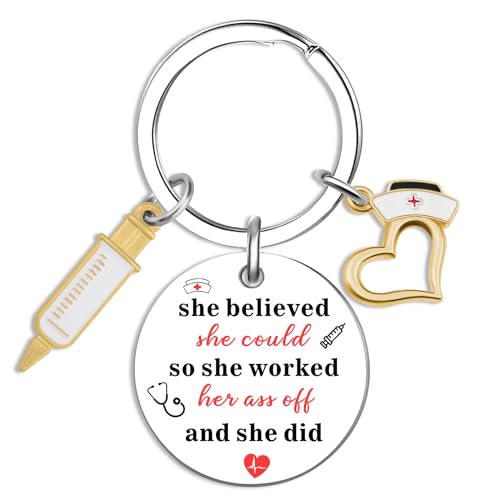 Nurse Gifts for Women Nurse Practitioner Keychain Nursing Student Graduation