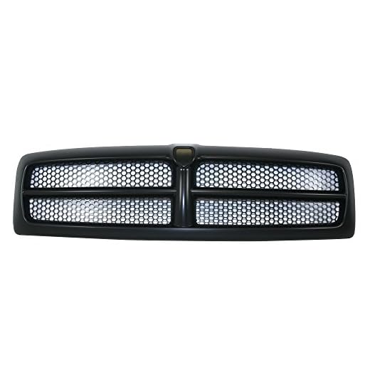 Titanium Plus Autoparts Sport Package Front Grille Black Honey Comb Mesh Grill 1999-2001 Compatible for DODGE Ram 1500 Sport CH1200245 QR33DX8AE
