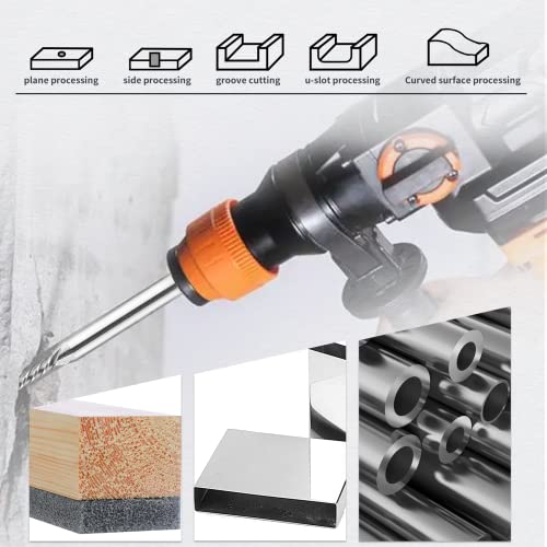 Image of 5 Pack 1 /8 Inch End Mill, HSS 4 Flute CNC Milling Cutter, 1 /4 Inch Dia Straight Shank CNC Bits for Wood, Steel, Titanium