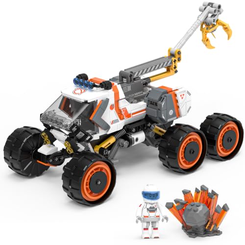 Space Explorer Rover Building Block Sets, City Space Vehicles Toys, 643PCS