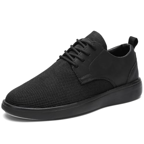 Men's Fashion Dress Sneakers Casual Business Oxfords Comfortable Breathable Lightweight Mesh Walking Shoes for Work Office and Daily Wear