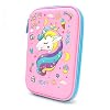 Amycute Super grote eenhoorn mapje pennenetui etui kleurpotloden houder etui (roze)
