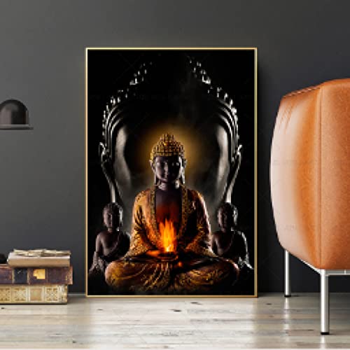Bouddha toile peintures murales pour transformer un mur vide - 2