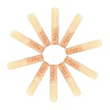 Godyluck Bb Tenorsaxophon-Reed (Stärke 2.0, 10 Stück) - Modern, Rohr, Bb, Saxophonmundstücke