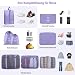Koffer Organizer Set, 10 Stück Packing Cubes for Suitcase Travel Accessories Kofferorganizer Set Kleidertaschen Packwürfel Kosmetik Travel Organizer Packtaschen für Koffer-Taro Lila