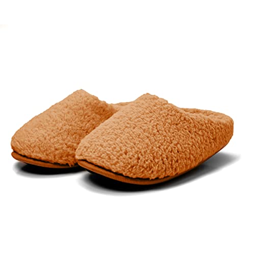Pantufa Feminina Ante Derrapante Super Quentinha Disponível do 27 até 46 Caramelo (43/44, Caramelo)