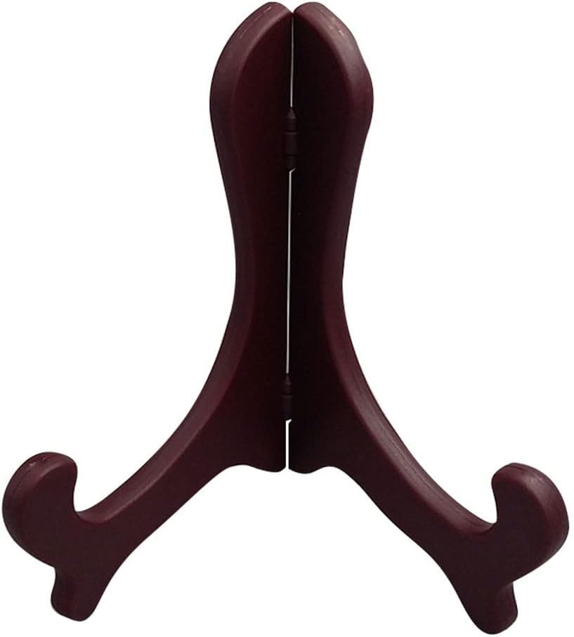 1pcs 7 inch Portable Easels Plate Holders Display Stand Stander Picture Frame Photo Tools Display Dish Rack Home Decor(Black)