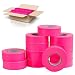AdirPro 12 Pack Fluorescent Flagging Tape, 150' X 1'' Wide - Multipurpose Neon Marking Tape - Great Visual Labeling & Tagging for Home & Workplace Use (Fluorescent Pink)