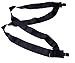 Hold-Ups Black 2" Hip-clip Style Undergarment Suspenders Metal No-slip Clips