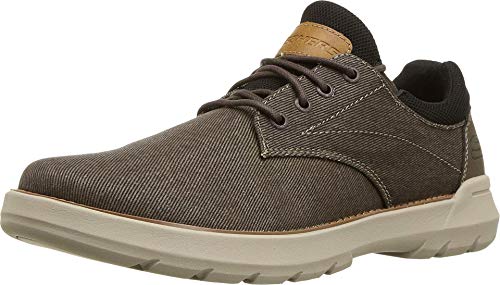 Skechers mens Oxford, Chocolate, 10.5 US