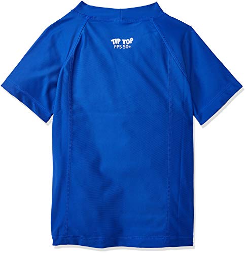 Camiseta Manga Curta Básica, Tip Top, Criança Unissex, Azul (Marinho Claro), 6